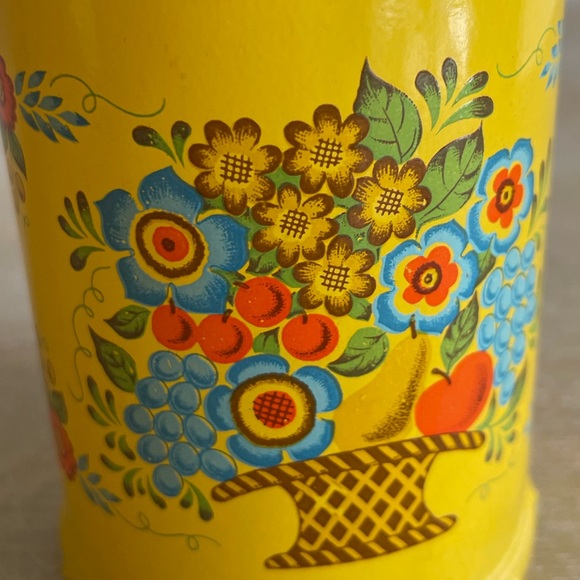 AVON - FIELD FLOWERS Vtg 70s MCM Yellow Country Rural Floral Bottle - Picture 7 of 11